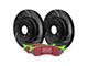 EBC Brakes Stage 3 Greenstuff 6000 6-Lug Brake Rotor and Pad Kit; Front (05-19 2.5L Frontier)