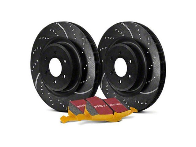 EBC Brakes Stage 5 Yellowstuff 6-Lug Brake Rotor and Pad Kit; Front (05-24 V6 Frontier)