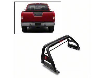Classic Roll Bar for Tonneau Cover; Black (05-21 Frontier)