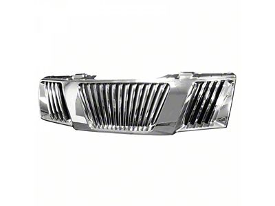 Armordillo Vertical Style Upper Replacement Grille; Chrome (05-08 Frontier)