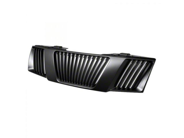 Armordillo Vertical Style Upper Replacement Grille; Matte Black (05-08 Frontier)