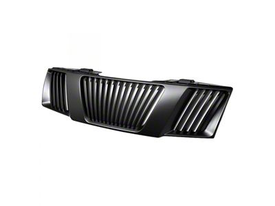 Armordillo Vertical Style Upper Replacement Grille; Matte Black (05-08 Frontier)