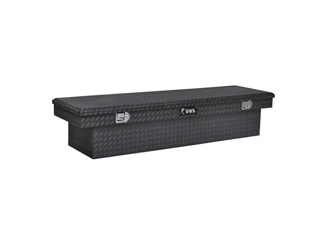 UWS 66-Inch Aluminum Crossover Tool Box; Gloss Black (05-21 Frontier)