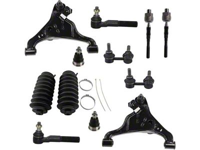 Front Lower Control Arms with Sway Bar Links and Tie Rods (05-18 Frontier)