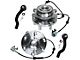 Wheel Hub Assemblies with Outer Tie Rods; Front (05-19 4WD Frontier)