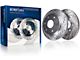 Drilled and Slotted 6-Lug Brake Rotor, Pad, Brake Fluid and Cleaner Kit; Rear (05-24 Frontier)