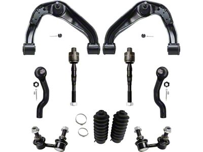 Front Upper Control Arms with Sway Bar Links and Tie Rods (05-19 Frontier)