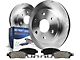 Vented 6-Lug Brake Rotor and Pad Kit; Front (05-24 V6 Frontier)