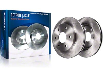 Vented 6-Lug Rotors; Front Pair (05-24 V6 Frontier)
