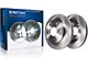 Vented 6-Lug Rotors; Front Pair (05-24 V6 Frontier)
