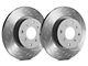SP Performance Diamond Slot 6-Lug Rotors with Gray ZRC Coating; Front Pair (05-24 V6 Frontier)