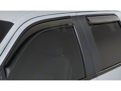 Snap-Inz In-Channel Sidewind Deflectors; Front and Rear; Smoke (05-21 Frontier Crew Cab)
