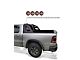 Armour Roll Bar with 5.30-Inch Red Round Flood LED Lights; Black (05-21 Frontier)