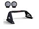 Classic Pro Roll Bar with 9-Inch Black Round Flood LED Lights; Black (05-21 Frontier)