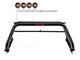 Classic Roll Bar with 5.30-Inch Red Round Flood LED Lights; Black (05-21 Frontier)