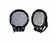 Gladiator Roll Bar with 9-Inch Black Round Flood LED Lights; Black (22-24 Frontier)
