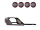 Vigor Roll Bar with 5.30-Inch Red Round Flood LED Lights; Black (05-21 Frontier)