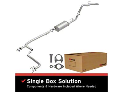 BRExhaust Direct-Fit Single Exhaust System; Side Exit (05-18 4.0L Frontier)