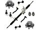Power Steering Rack and Pinion with Wheel Hub Assemblies, Sway Bar Links and Tie Rods (04-07 Titan)