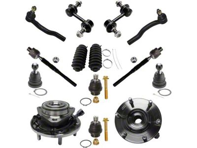 Wheel Hub Assemblies with Ball Joints, Sway Bar Links and Tie Rods (08-12 4WD Titan)