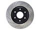 StopTech Sport Cross-Drilled and Slotted 6-Lug Rotor; Front Driver Side (04-3/05 Titan)