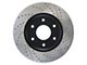 StopTech Sport Cross-Drilled and Slotted 6-Lug Rotor; Front Passenger Side (04-3/05 Titan)