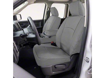 Covercraft Precision Fit Seat Covers Endura Custom Front Row Seat Covers; Silver (2004 Titan w/ Bench Seat)
