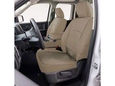 Covercraft Precision Fit Seat Covers Endura Custom Front Row Seat Covers; Tan (2004 Titan w/ Bench Seat)