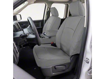 Covercraft Precision Fit Seat Covers Endura Custom Front Row Seat Covers; Silver (2004 Titan w/ Captain Bucket Seats)