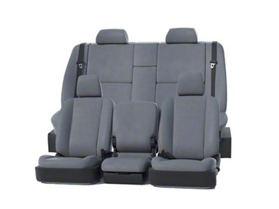 Covercraft Precision Fit Seat Covers Leatherette Custom Front Row Seat Covers; Medium Gray (10-14 Titan w/ Bench Seat)