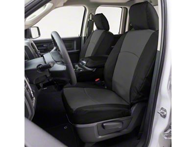 Covercraft Precision Fit Seat Covers Endura Custom Front Row Seat Covers; Charcoal/Black (17-24 Titan w/ Bucket Seats)