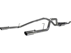 MBRP Armor Plus Dual Exhaust System with Polished Tips; Rear Exit (04-15 Titan)