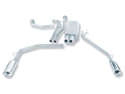 Borla Touring Dual Exhaust System with Polished Tips; Rear Exit (04-15 Titan)