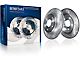 Drilled and Slotted 6-Lug Brake Rotor, Pad, Brake Fluid and Cleaner Kit; Front (11-24 Titan)