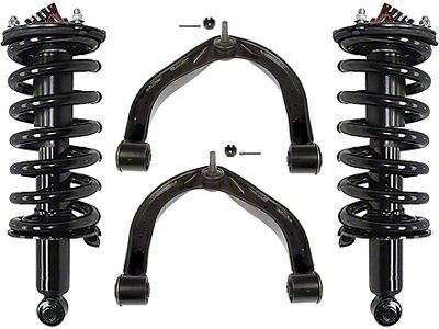 Front Strut and Spring Assemblies with Front Upper Control Arms (04-19 4WD Titan w/o Off-Road Package)