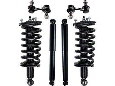 Front Strut and Spring Assemblies with Rear Shocks and Sway Bar Links (04-15 2WD Titan w/o Off-Road Package)