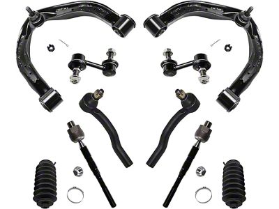 Front Upper Control Arms with Sway Bar Links and Tie Rods (04-15 Titan)
