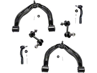 Front Upper Control Arms with Sway Bar Links and Tie Rods (04-15 Titan)