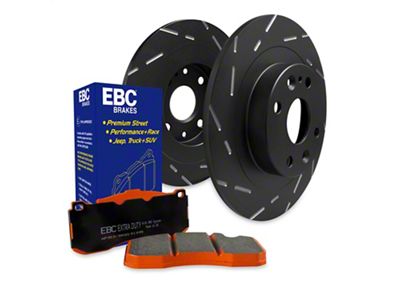 EBC Brakes Stage 15 Orangestuff 6-Lug Brake Rotor and Pad Kit; Front (3/05-07 Titan)