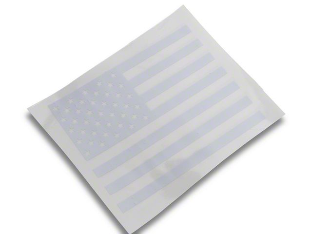 SEC10 Center Window Flag Decal; White (04-24 Titan)