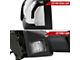 Powered Heated BSM Manual Extendable Towing Mirrors with Clear LED Turn Signals; Chrome (17-24 Titan XD)