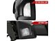 Powered Heated BSM Memory Manual Extendable Towing Mirrors with Clear LED Turn Signals; Black (16-24 Titan)