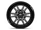 Fuel Wheels Clash Gloss Black Milled 6-Lug Wheel; 18x9; 1mm Offset (04-15 Titan)