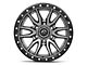 Fuel Wheels Rebel Matte Gunmetal with Black Bead Ring 6-Lug Wheel; 22x10; -13mm Offset (17-24 Titan)