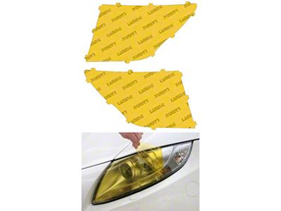 Lamin-X Headlight Tint Covers; Yellow (20-24 Titan w/ Factory Halogen Headlights)
