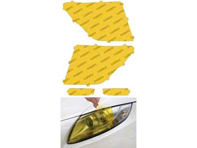 Lamin-X Headlight Tint Covers; Yellow (20-24 Titan XD w/ Factory LED Headlights)