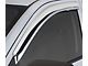 Tape-Onz Sidewind Deflectors; Front Only; Chrome (17-24 Titan)