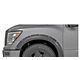 Rough Country Traditional Pocket Fender Flares; Brilliant Silver (17-24 Titan Crew Cab w/o Front Fender Emblem & Bedside Storage Compartments)