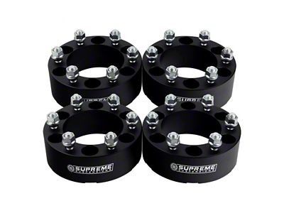 Supreme Suspensions 1.50-Inch Pro Billet Wheel Spacers; Black; Set of Four (04-17 Titan)