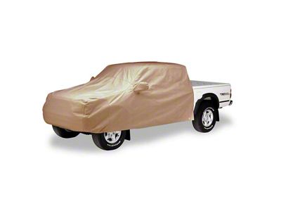 Covercraft Tan Flannel Cab Area Truck Cover; Tan (17-19 Titan Single Cab w/ Towing Mirrors)